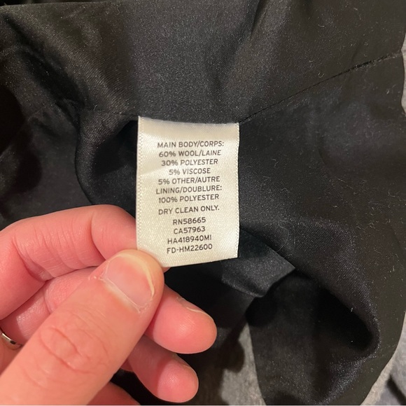 NWT Halogen Single Breast Wool Coat Grey 6 - Picture 9 of 9